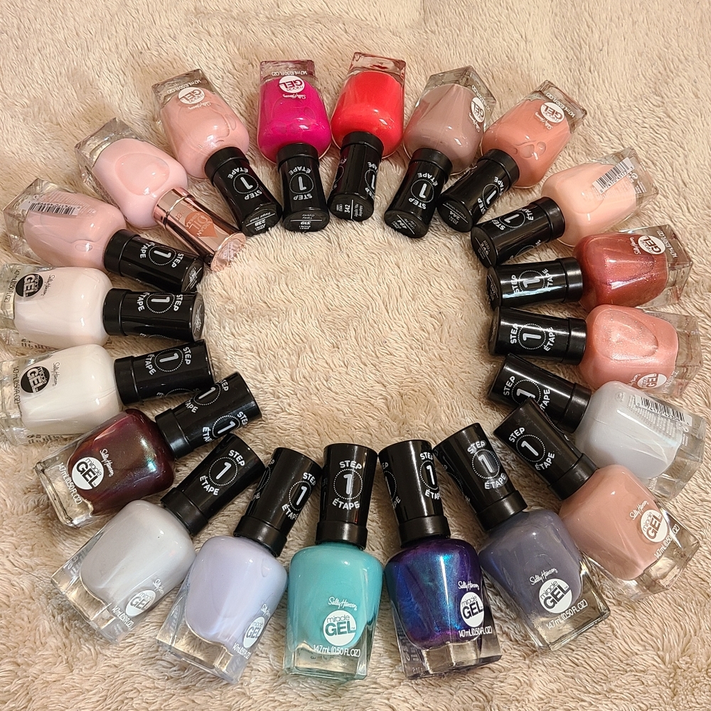 3 gel polish, 2 steps 1, and one step 2